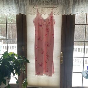Gilligan & O'Malley Pink Floral Night Slip